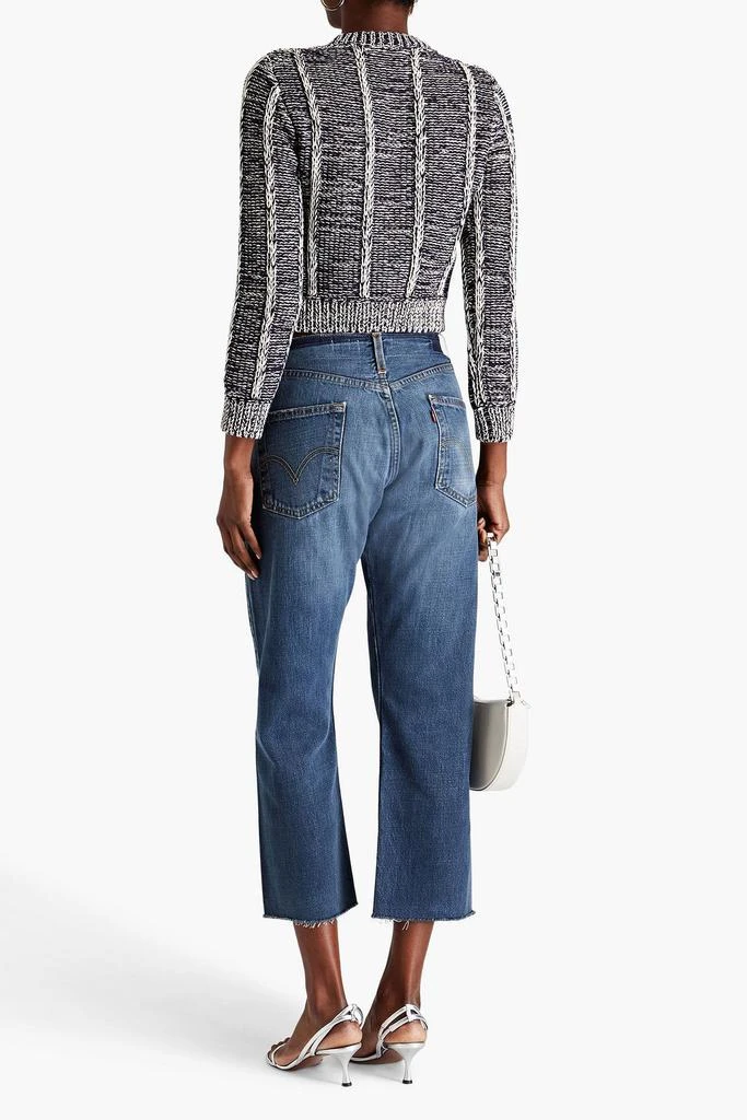 商品Re/Done|Cropped ribbed cotton cardigan,价格¥1334,第3张图片详细描述
