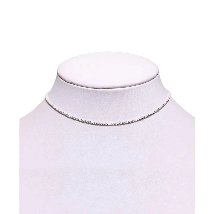 商品Giani Bernini|Sparkle Chain Choker Necklace in Sterling Silver, Created for Macy's,价格¥92,第2张图片详细描述