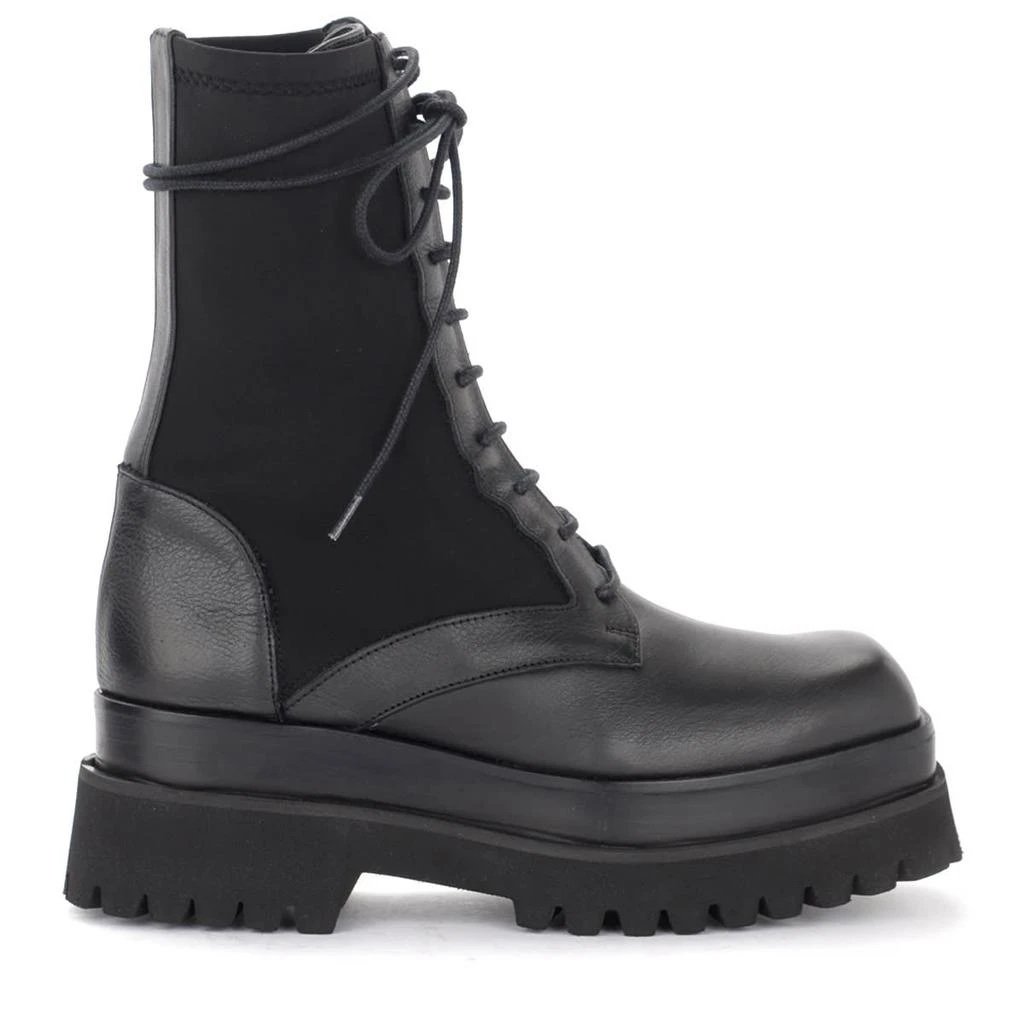 商品PALOMA BARCELÓ|Paloma Barcelò Alizee Boot In Black Leather And Fabric,价格¥2418,第1张图片
