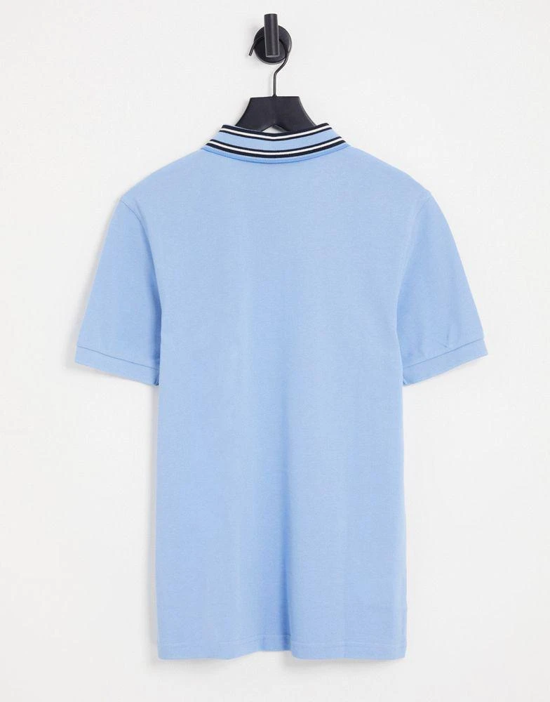 商品Fred Perry|Fred Perry striped collar polo shirt in blue,价格¥392,第2张图片详细描述