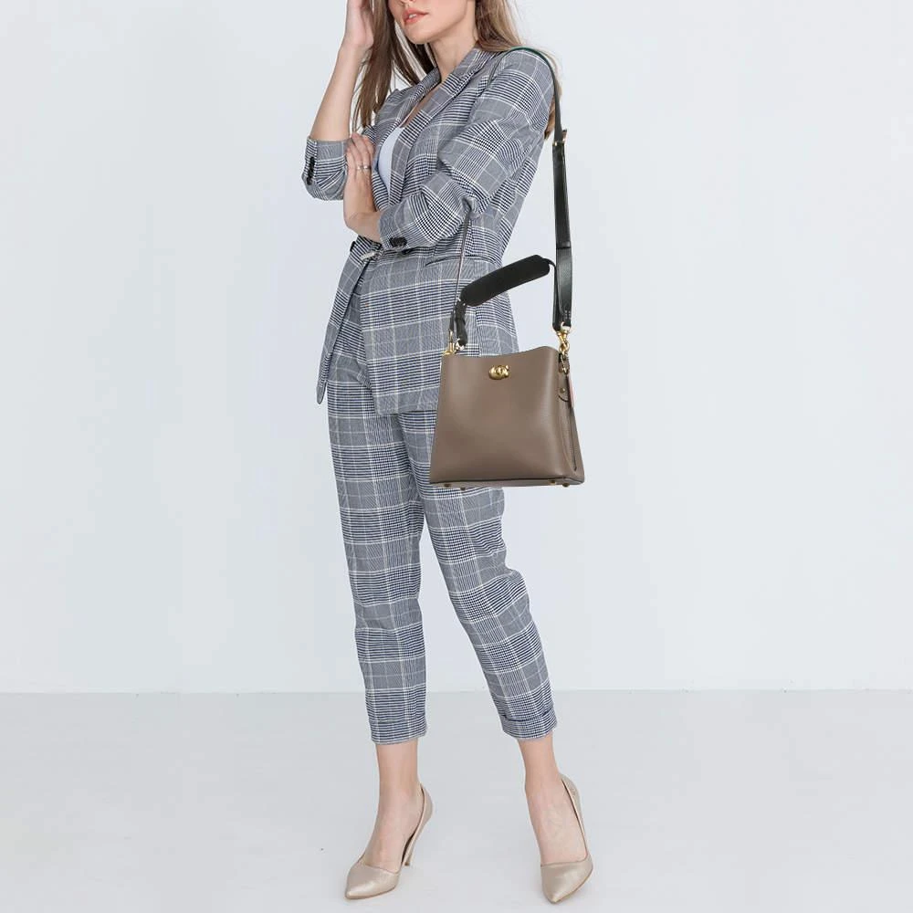 商品[二手商品] Coach|Coach Grey Leather Willow Bucket Bag,价格¥1986,第2张图片详细描述