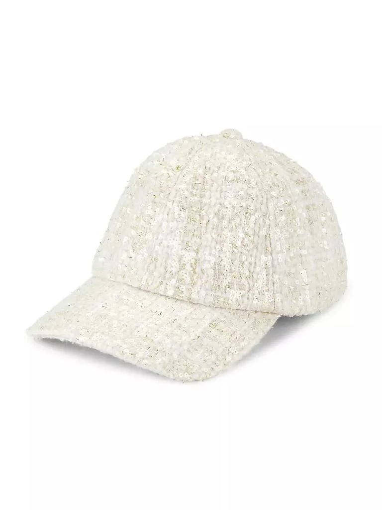 商品Eugenia Kim|Lo Sequined Tweed Baseball Cap,价格¥878,第1张图片