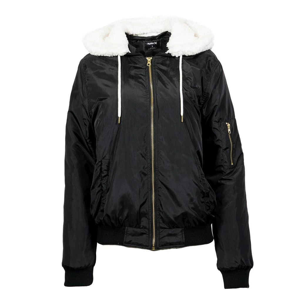 商品Hurley|Hurley Women's Bomber With Sherpa Hood Jacket,价格¥173,第1张图片