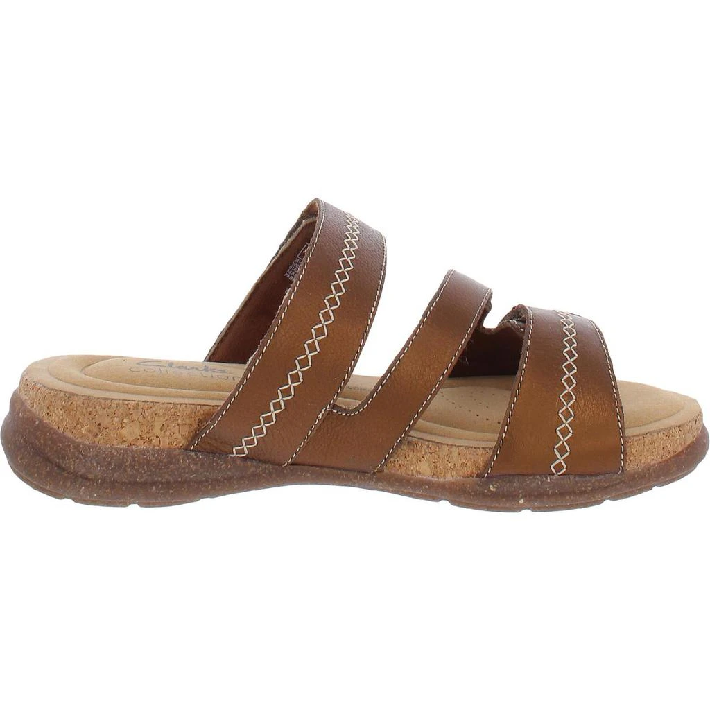 商品Clarks|Clarks Womens Roseville Bay Dressy Leather Slide Sandals,价格¥261,第3张图片详细描述