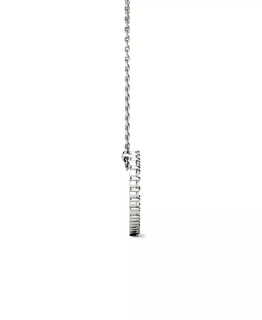 商品Charles & Colvard|Moissanite Heart Pendant 3/8 ct. t.w. Diamond Equivalent in 14k White Gold,价格¥5284,第2张图片详细描述