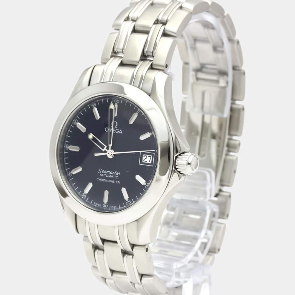 Omega Blue Stainless Steel Seamaster 120m Jacques Mayol LTD Edition 2507.80 Men's Wristwatch 36 mm商品第2张图片规格展示