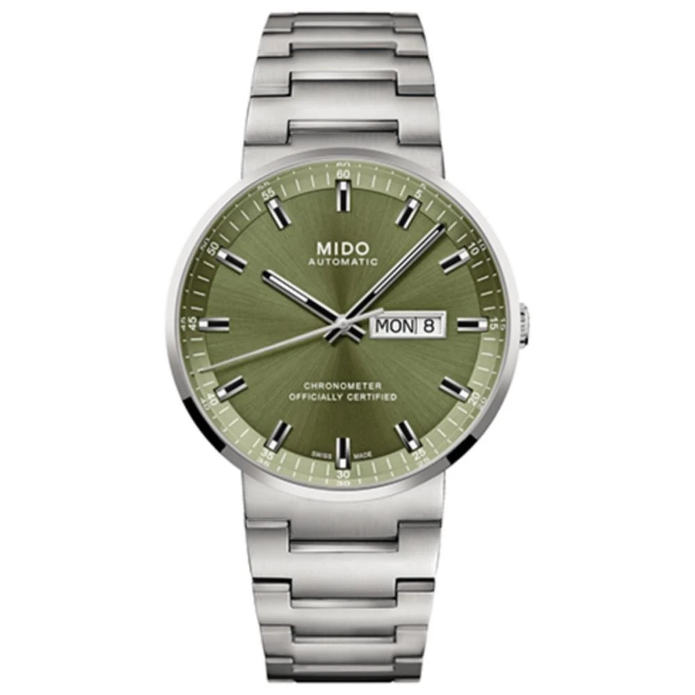 商品MIDO|Men's Swiss Automatic Commander Icône Stainless Steel Bracelet Watch 42mm,价格¥9725,第1张图片