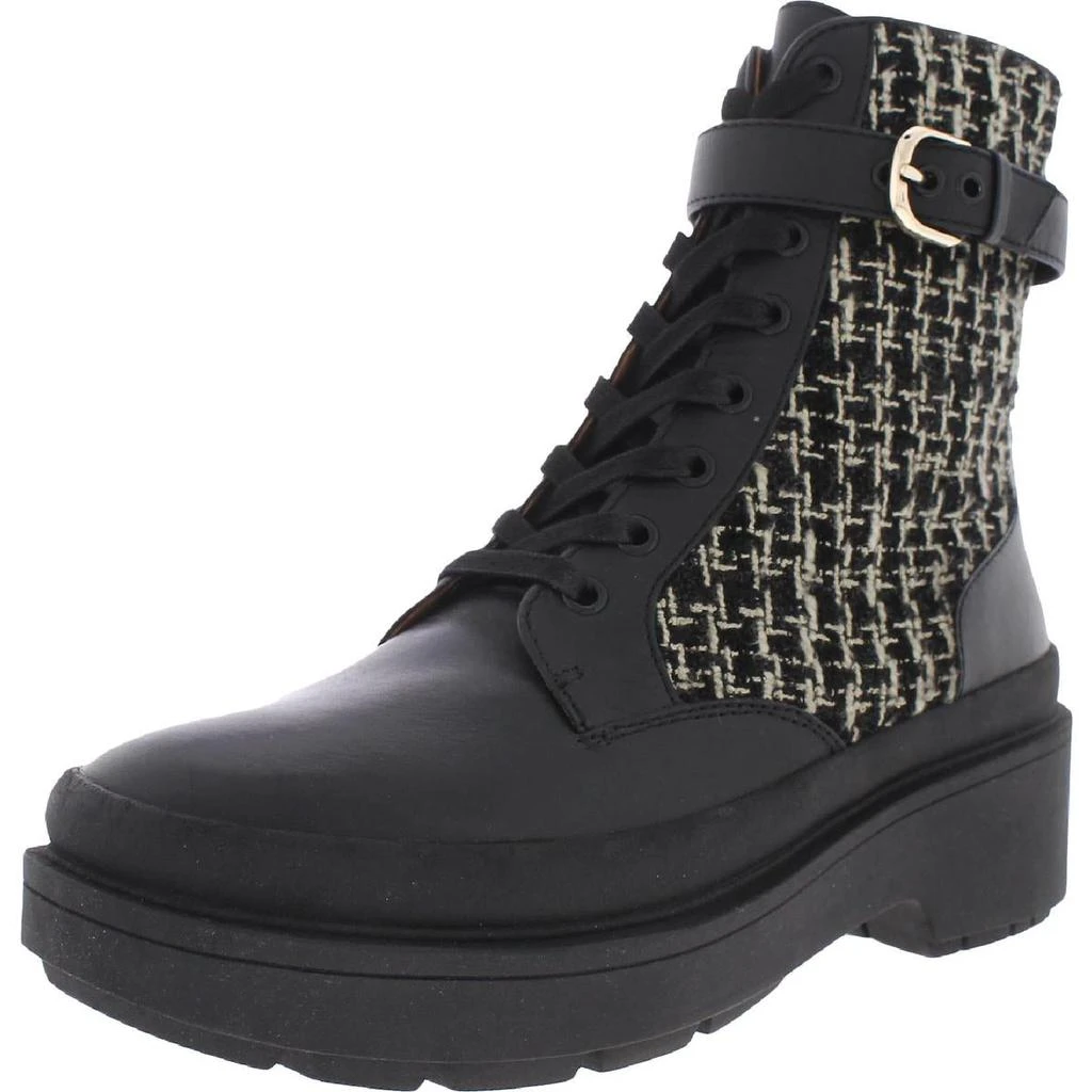 商品Kate Spade|Kate Spade New York Womens WINONA Lug Sole Leather Combat & Lace-up Boots,价格¥559,第1张图片