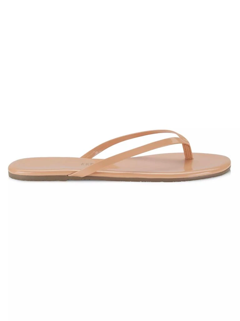 商品Tkees|Foundations Gloss Patent Leather Flip Flops,价格¥450,第1张图片