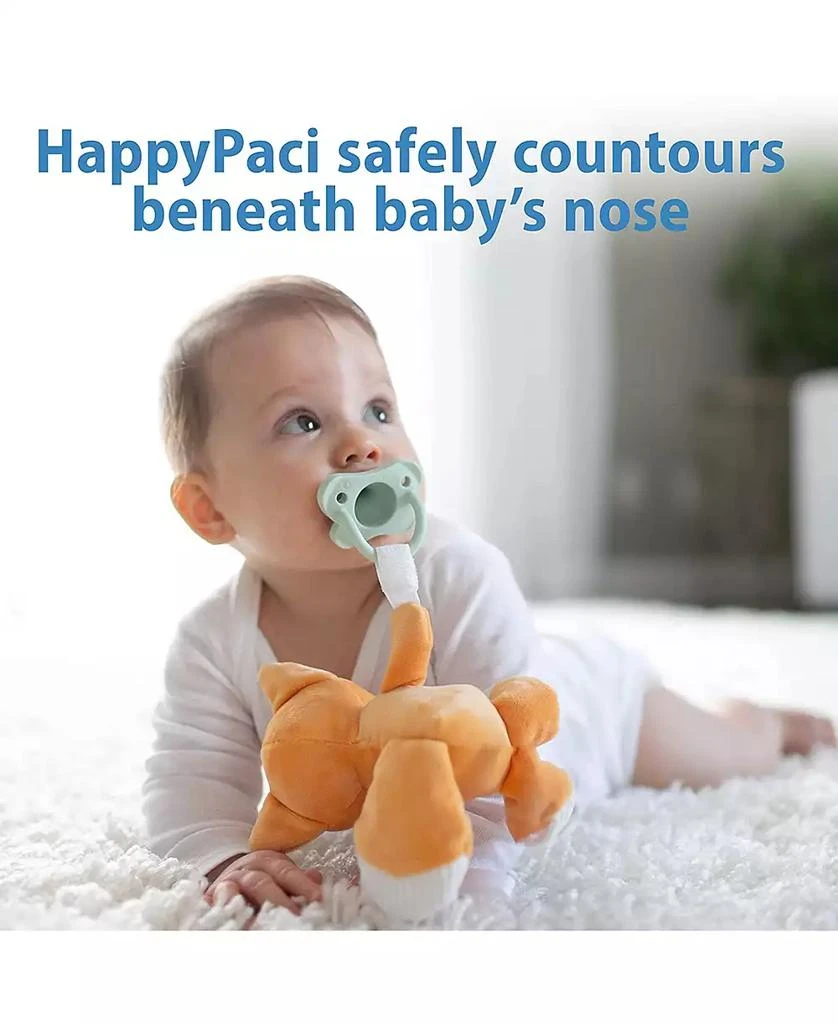 商品Dr. Browns|Baby Lovey Pacifier Holder & Teether Clip, Stuffed Animal with Pacifier,价格¥142,第3张图片详细描述