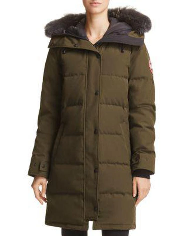 商品Canada Goose|Shelburne Gray Fur-Trim Parka Down Coat - 100% Exclusive ,价格¥7108,第1张图片