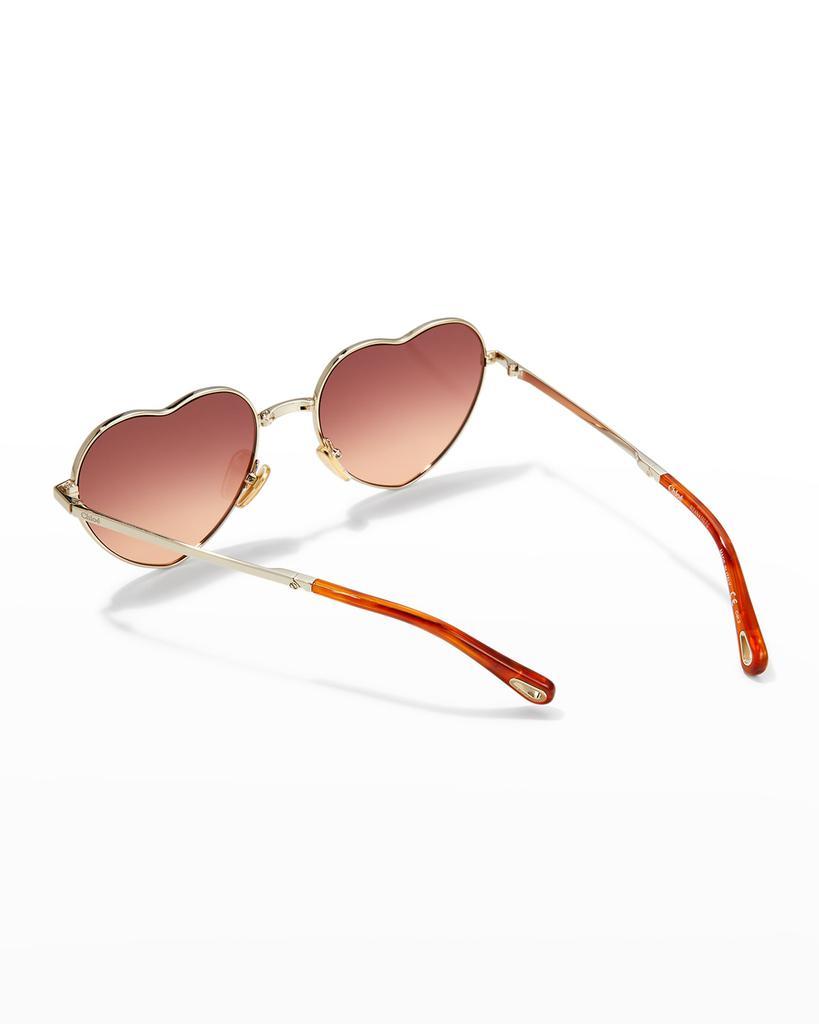 商品Chloé|Heart Metal-Acetate Sunglasses,价格¥4407,第4张图片详细描述