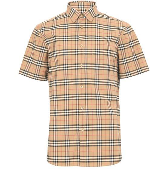 商品Burberry|Simpson 短袖衬衫,价格¥4092,第1张图片