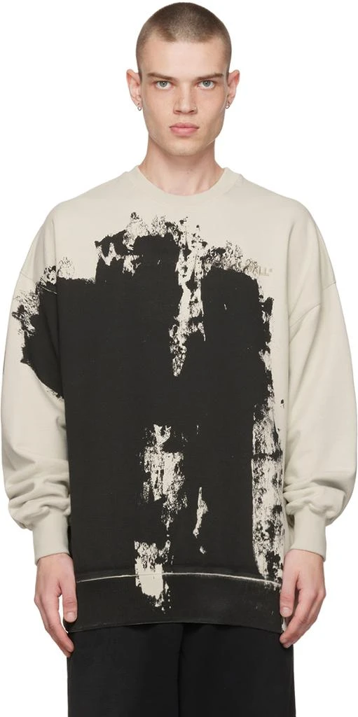 商品A-COLD-WALL*|Off-White & Black Print Sweatshirt,价格¥1105,第1张图片