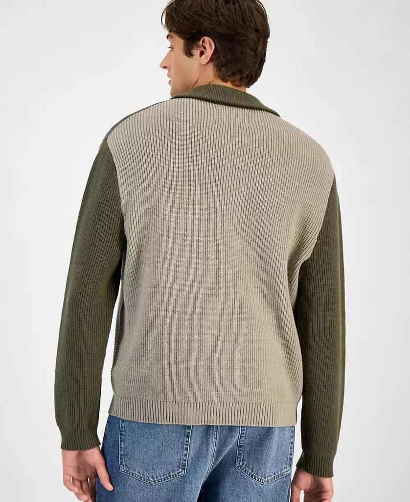 商品Sun + Stone|Men's Colorblocked Cardigan, Macy's Exclusive,价格¥296,第4张图片详细描述