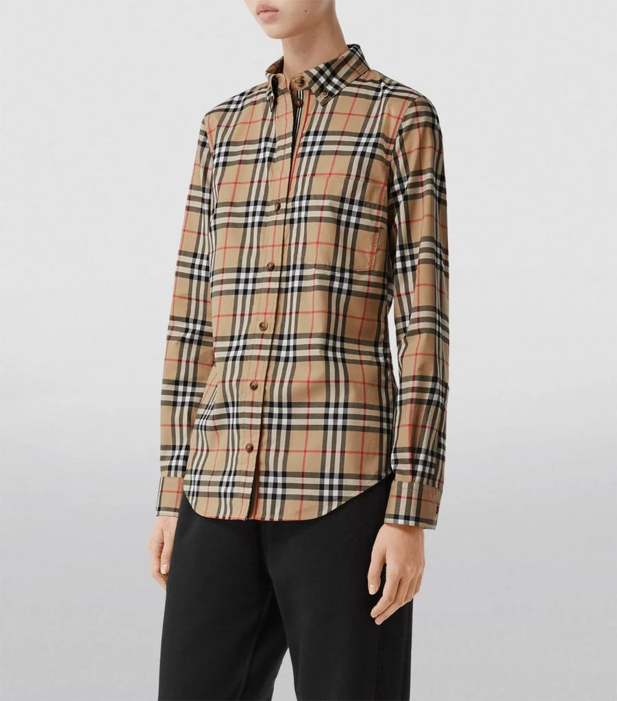 商品Burberry|Vintage Check Button-Down Shirt,价格¥4636,第4张图片详细描述