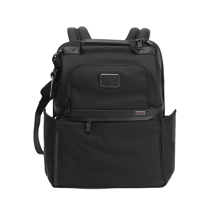 商品[国内直发] Tumi|Alpha 品牌标识商务通勤大容量拉链 尼龙 书包背包双肩包 男款 黑色,价格¥3849,第3张图片详细描述