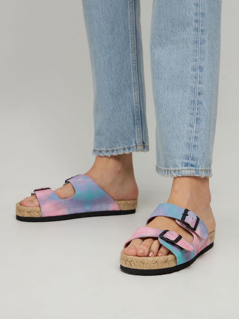 商品MANEBÍ|30mm Nordic Tie Dye Slide Sandals,价格¥802,第4张图片详细描述