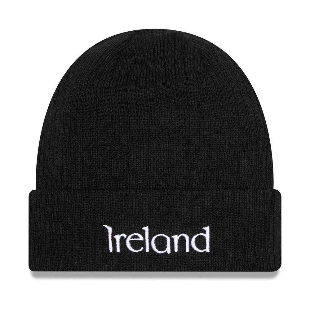 Men's Black Ireland National Team Retro Cuffed Knit Hat商品第3张图片规格展示