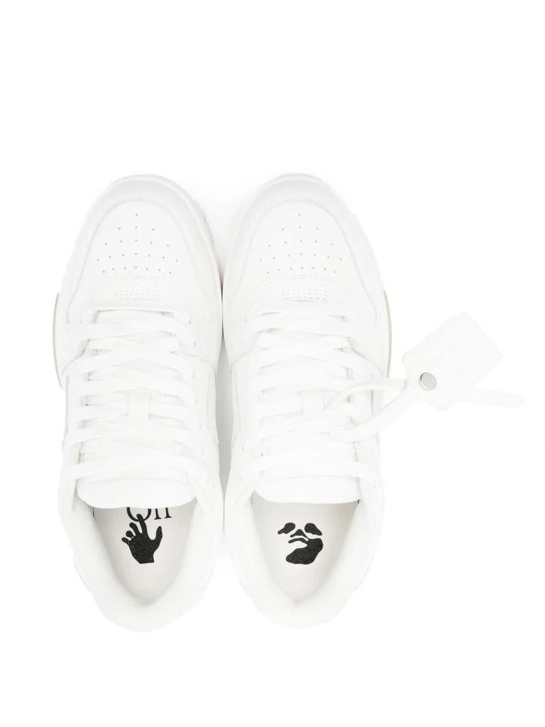 商品Off-White|OFF-WHITE Out Of Office leather sneakers,价格¥3291,第4张图片详细描述