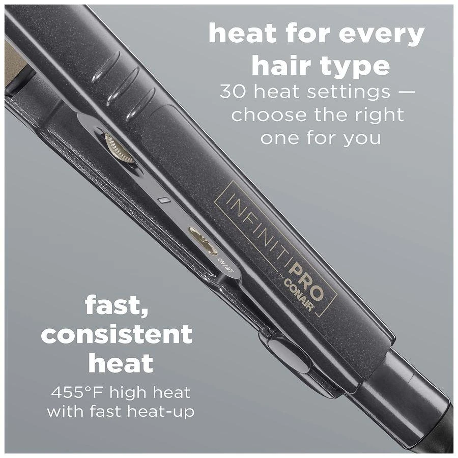 商品Infiniti by Conair|Tourmaline Ceramic Flat Iron 1",价格¥337,第4张图片详细描述