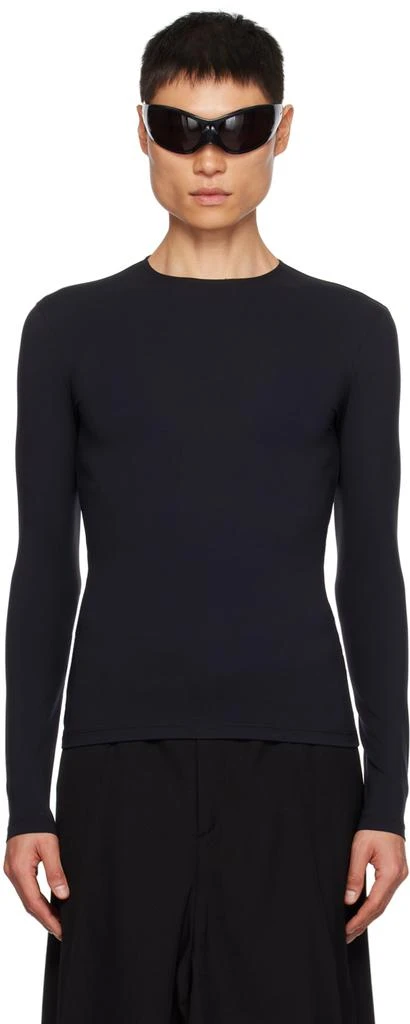 商品Balenciaga|Black Outside Loop Long Sleeve T-Shirt,价格¥7197,第1张图片