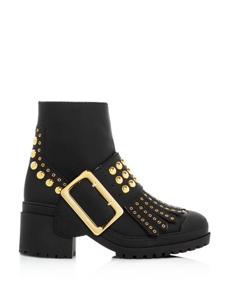 商品Burberry|Whitchester Studded Buckle Booties,价格¥4096,第2张图片详细描述