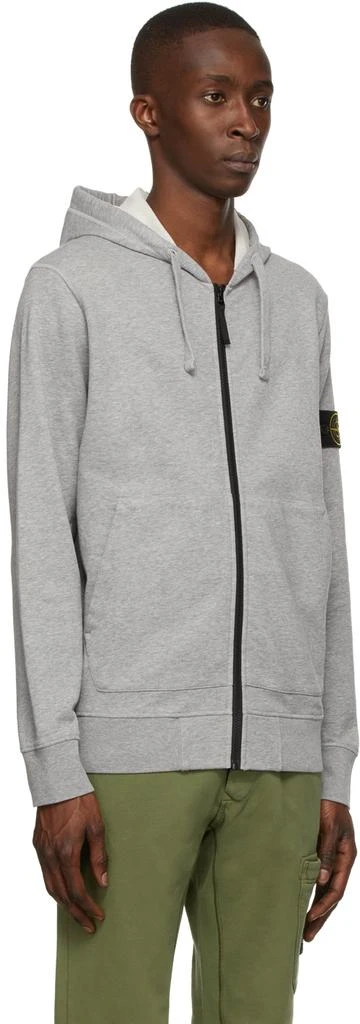 商品Stone Island|Grey Fleece Hoodie,价格¥2055,第2张图片详细描述
