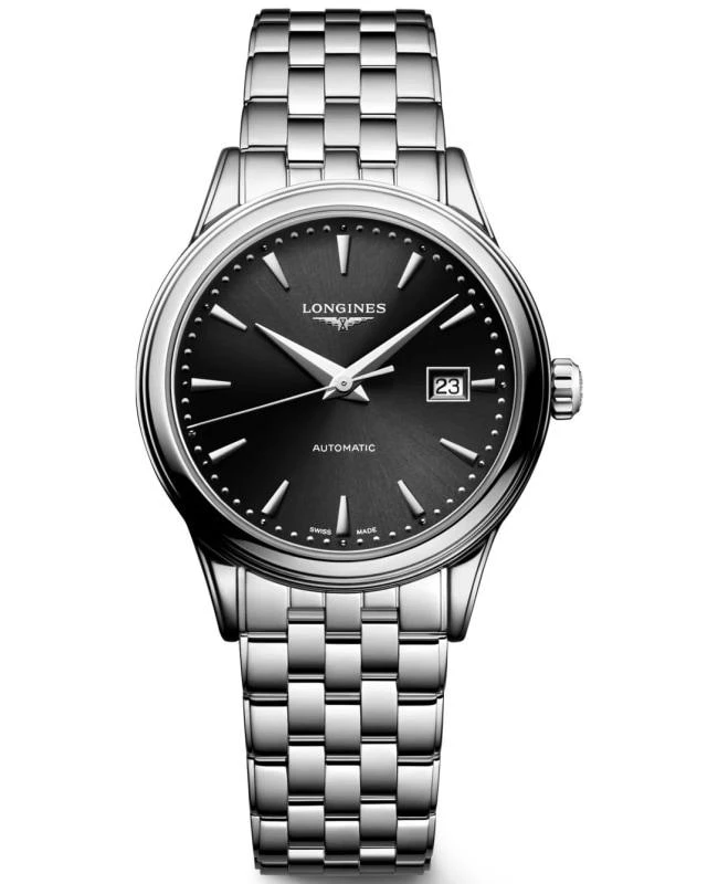 商品Longines|Longines Flagship Automatic Black Dial Steel Women's Watch L4.374.4.59.6,价格¥9599,第1张图片