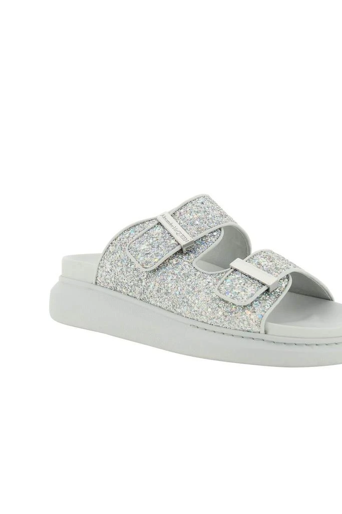 商品Alexander McQueen|GLITTERED HYBRID OVERSIZE SLIDES,价格¥1284,第4张图片详细描述