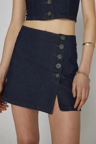 商品Kimchi Blue|Kimchi Blue Everleigh Denim Top & Mini Skirt Set,价格¥378,第4张图片详细描述