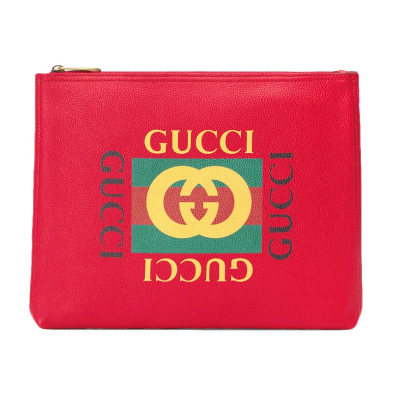 商品[国内直发] Gucci|GUCCI 古驰 男士红色印花手拿包 500981-0GDAT-6461,价格¥6193,第1张图片