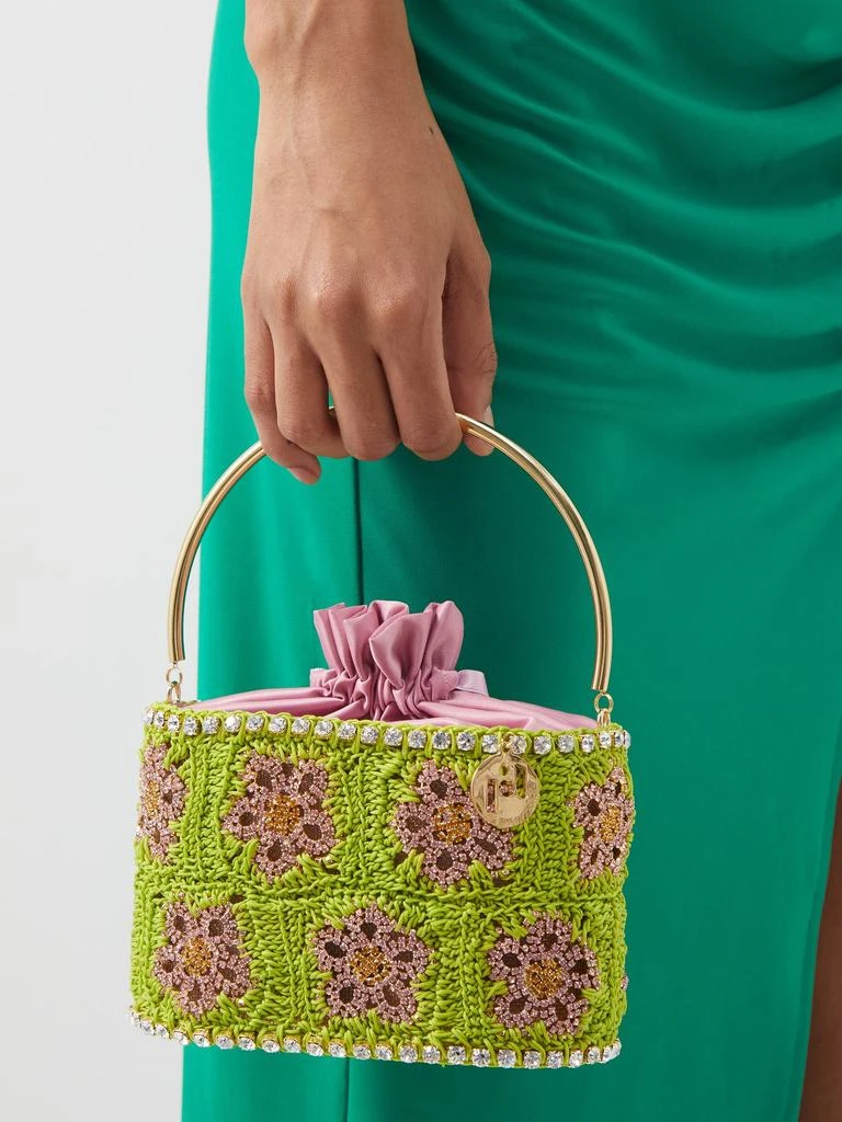 商品ROSANTICA|Holli crystal-embellished crochet handbag,价格¥6707,第2张图片详细描述