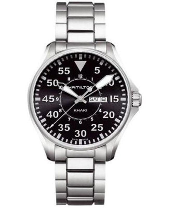 商品Hamilton|Hamilton Khaki Aviation Pilot Quartz Men's Watch H64611135,价格¥3787,第1张图片