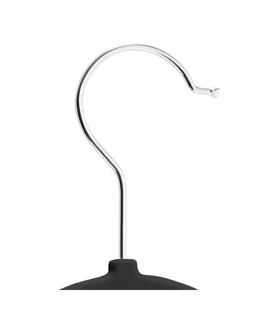 50-Pack Rubber Space-Saving Hanger, Black 商品