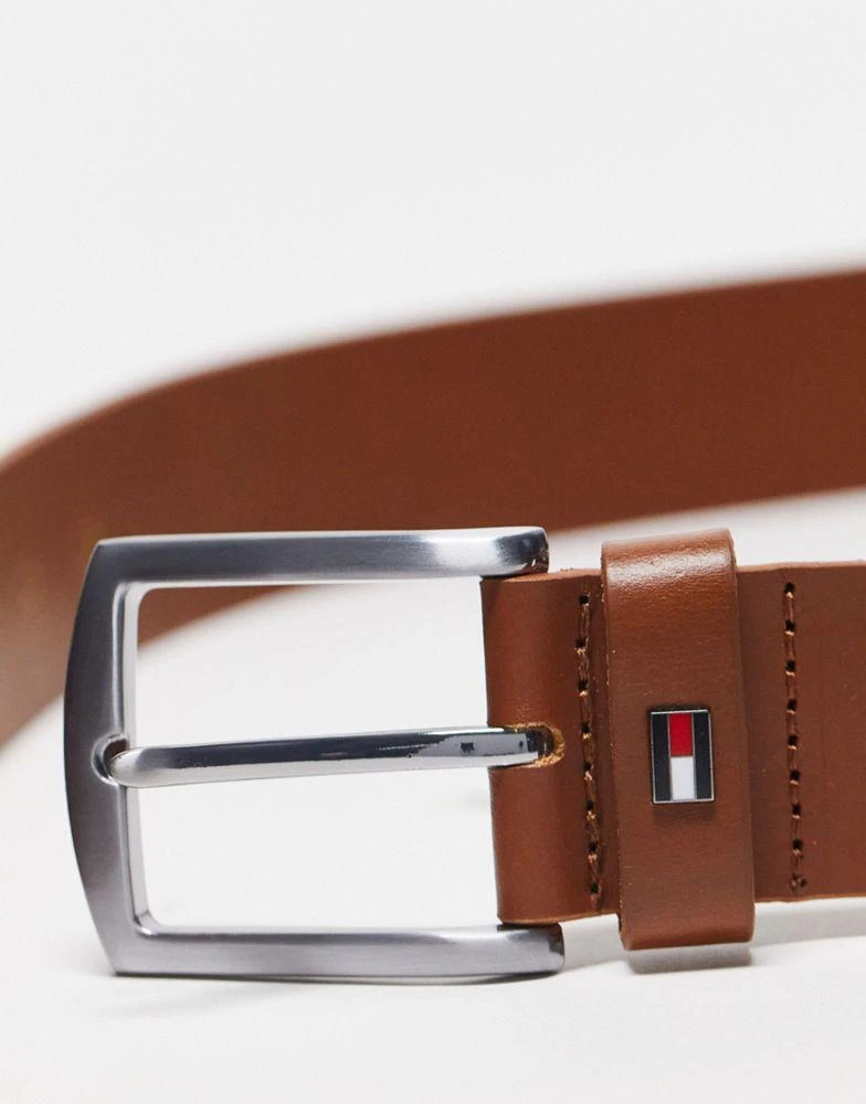 商品Tommy Hilfiger|Tommy Hilfiger denton leather belt in tan,价格¥499,第3张图片详细描述