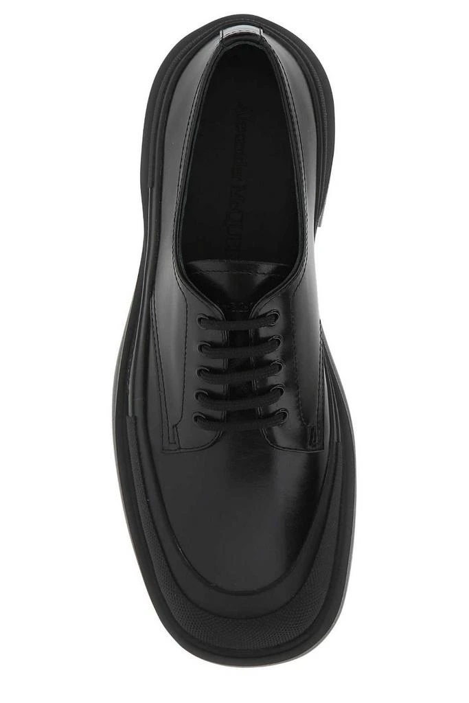 商品Alexander McQueen|Alexander McQueen Logo Detailed Lace-Up Derby Shoes,价格¥3947,第3张图片详细描述