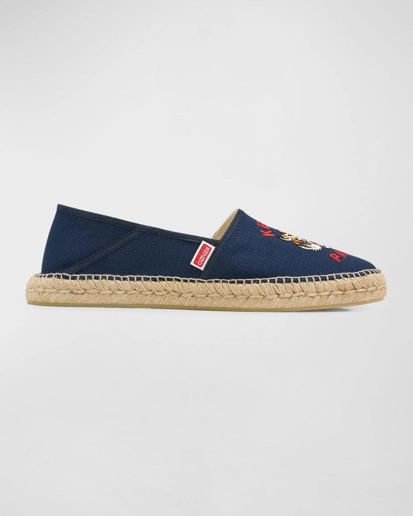 商品Kenzo|Men's Embroidered Logo Canvas Espadrilles,价格¥996,第1张图片