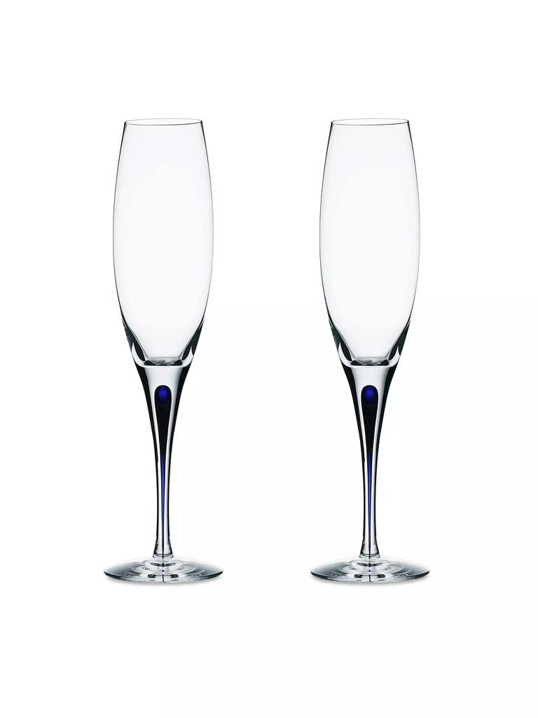 商品Orrefors|Intermezzo 2-Piece Flute Glass Set,价格¥1415,第1张图片