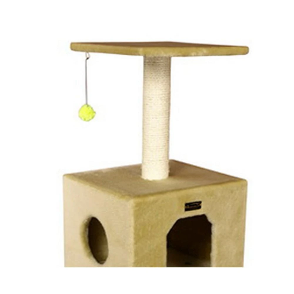 商品Macy's|Real Wood Cat Tree With Condo And Scratch Post,价格¥821,第5张图片详细描述