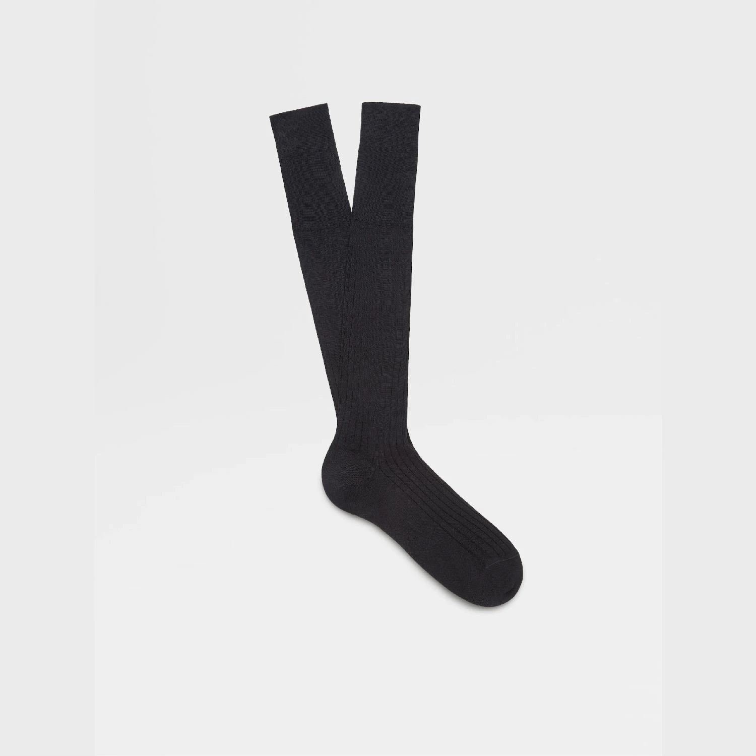 包邮包税【预售7天发货】 ZEGNA杰尼亚 23秋冬 男士 袜子 Navy Blue Cotton Socks N4V10-010-402 商品