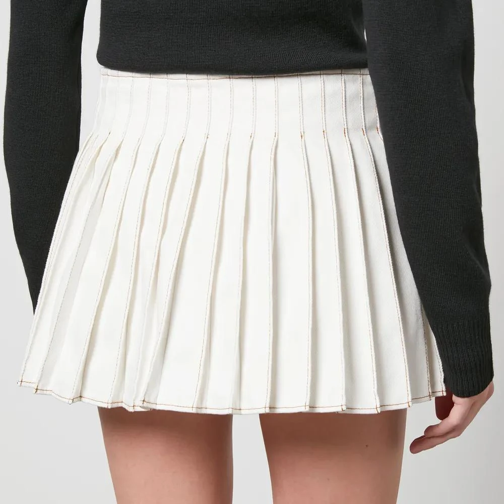 商品AMI|AMI Pleated Cotton-Twill Wrap Mini Skirt,价格¥1125,第2张图片详细描述