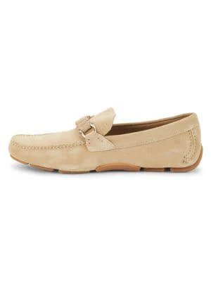 商品Salvatore Ferragamo|​Braided Suede Driving Shoes,价格¥2682,第4张图片详细描述