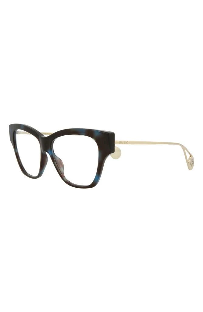 商品Gucci|52mm Cat Eye Optical Frames,价格¥2272,第2张图片详细描述