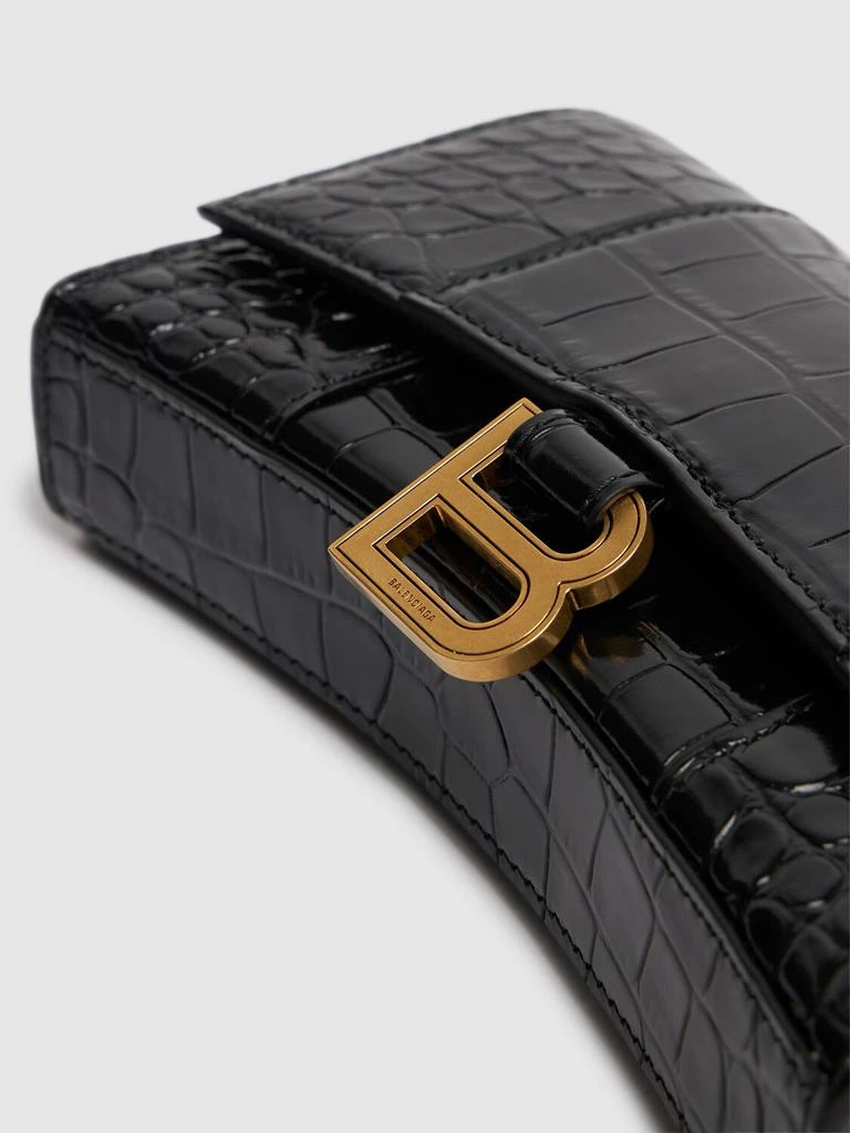 商品Balenciaga|Hourglass Leather Wallet On Chain,价格¥13533,第3张图片详细描述