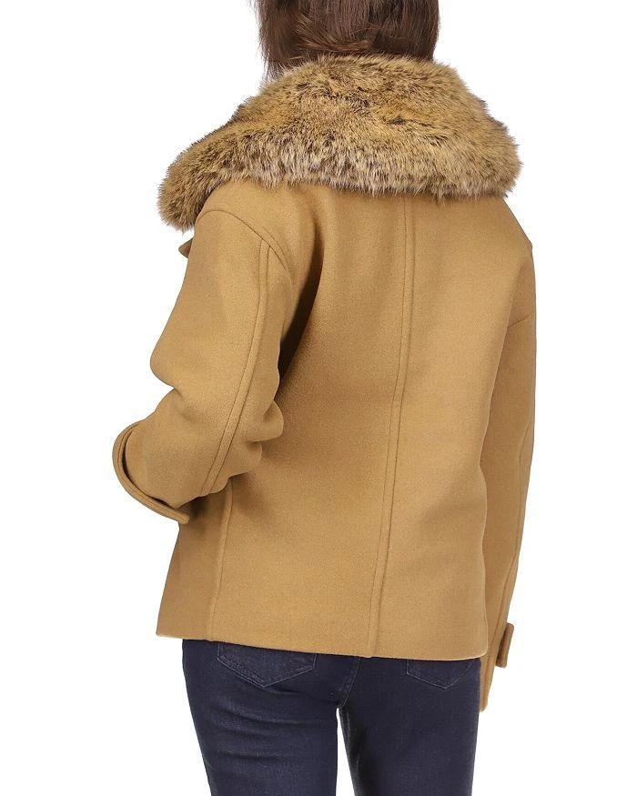 Faux Fur Trim Collar Peacoat 商品