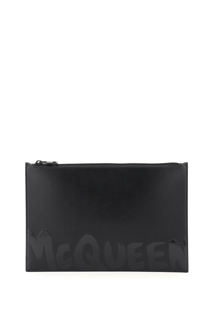 商品Alexander McQueen|Alexander mcqueen graffiti flat pouch,价格¥1998,第1张图片