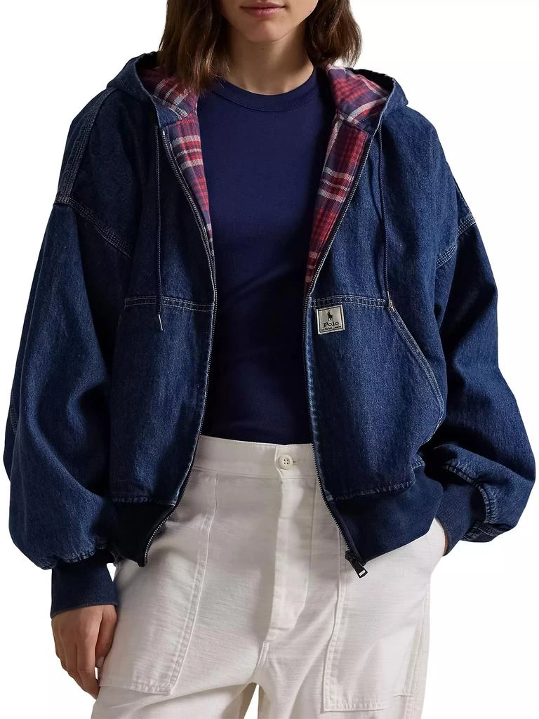 商品Ralph Lauren|Denim Hooded Jacket,价格¥2642,第1张图片