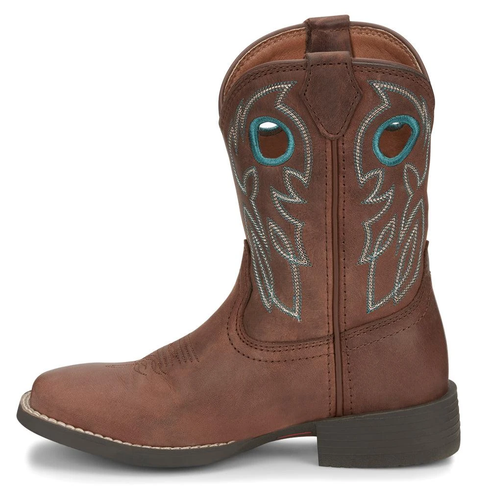 商品Justin Boots|Bowline Square Toe Cowboy Boots (Big Kid),价格¥795,第3张图片详细描述