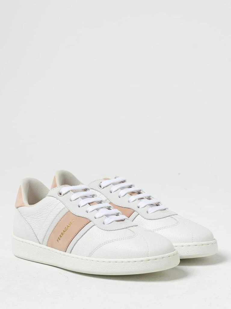 商品Salvatore Ferragamo|Ferragamo leather sneakers with logo,价格¥5667,第2张图片详细描述